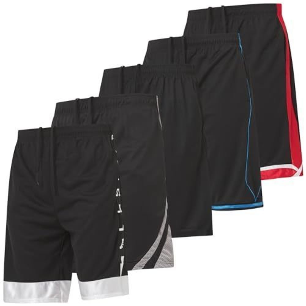 NEW Ultra Performance 5 Pack Mens Shorts, Athletic Gym Shorts Workout Basketball